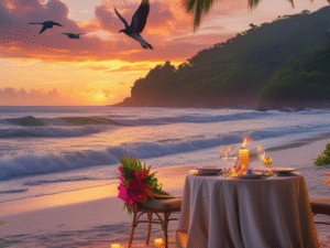 Romantisches Stranddinner