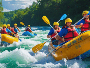 Abenteuerliche Flussfahrt
