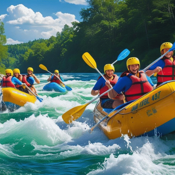 Abenteuerliche Flussfahrt